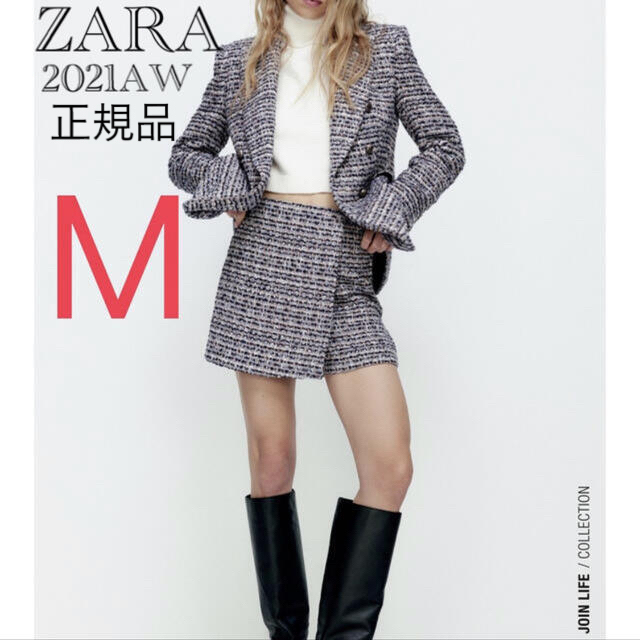 ZARA(ザラ)の【完売/新品】ZARA  テクスチャー スコート M レディースのパンツ(ショートパンツ)の商品写真