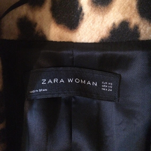 ZARA(ザラ)のZARAヒョウ柄コート レディースのジャケット/アウター(ピーコート)の商品写真