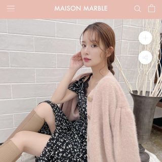 ♡maison marble ローズ柄ニットカーディガン♡