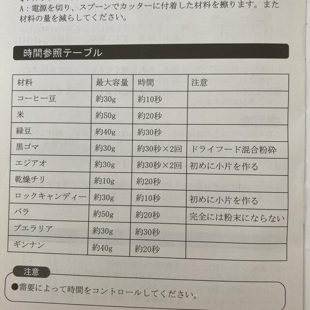 電動コーヒーミル　ポット付き スマホ/家電/カメラの調理家電(電動式コーヒーミル)の商品写真