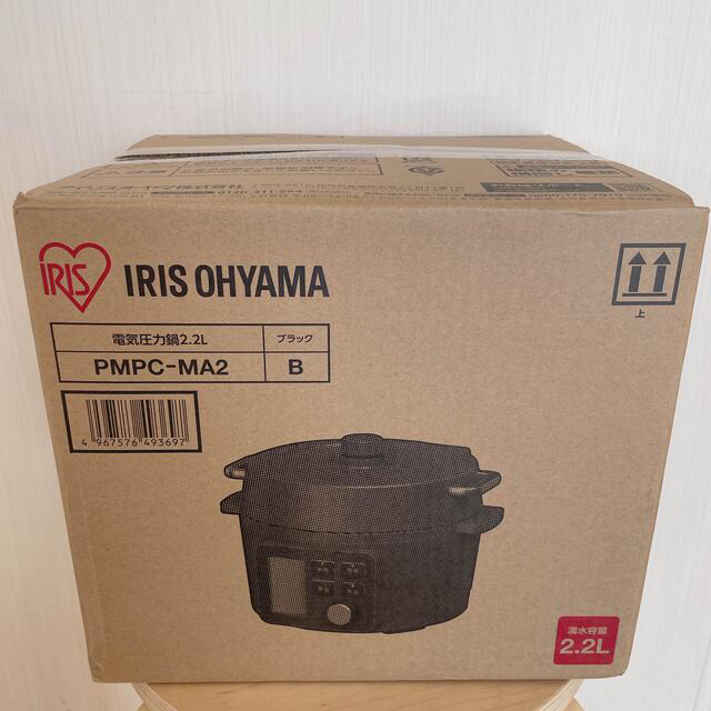【全品送料無料】 アイリスオーヤマ - ［新品未開封］アイリスオーヤマ 電気圧力鍋 2.2L PMPC-MA2-B 調理機器