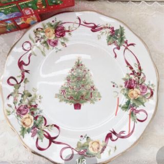 ロイヤルアルバート(ROYAL ALBERT)の新品未使用！ロイヤルアルバート   クリスマスツリー　ディナー、ブレッドプレート(食器)