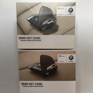 ビーエムダブリュー(BMW)のBMW 純正　レザーキーケース　ブラック　モカ　新品未使用(その他)