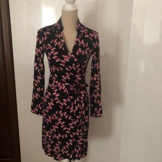 ダイアンフォンファステンバーグ(DIANE von FURSTENBERG)のDVF ラップワンピース(ひざ丈ワンピース)