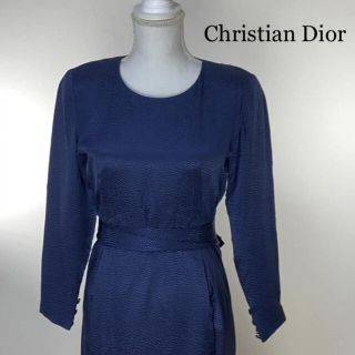 ディオール Christian Dior ワンピース ブルー ネイビー 青色系 の通販 21点 クリスチャンディオールのレディースを買うならラクマ