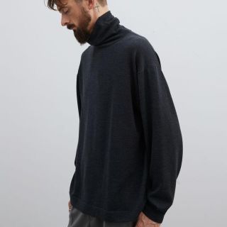 最安値　LIDNM 21AW SUPER FINE WOOL TURTLE(ニット/セーター)