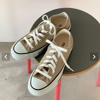 コンバース(CONVERSE)の【CONVERSE】CANVAS ALL STAR COLOR OX ベージュ(スニーカー)