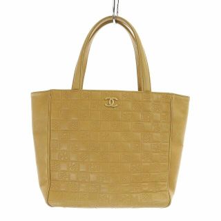 シャネル CHANEL アイコンショッピングトート CC ココマーク 2WAY カバン ショルダーバッグ キャンバス/レザー ベージュ