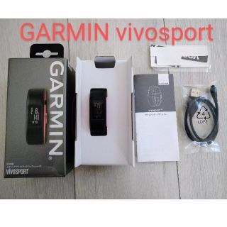 ガーミン(GARMIN)のガーミン vivosport(カラーfuchsia)※ガラスフィルム付(腕時計(デジタル))