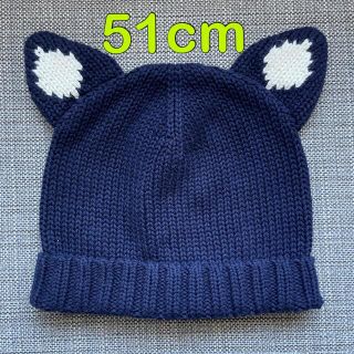 ベビーギャップ(babyGAP)のbabyGAP ねこ耳 ベビー ニット帽 51cm(帽子)