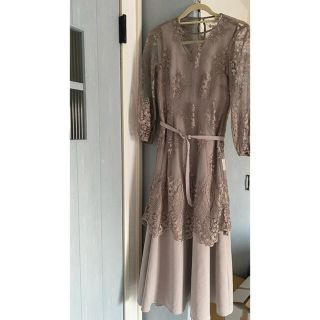 アメリヴィンテージ(Ameri VINTAGE)の3WAY LAYERED LACE DRESS Ameri Vintage (ロングワンピース/マキシワンピース)