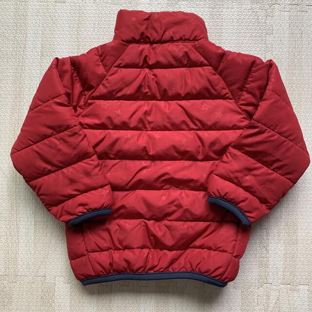 ダウンジャケット　80 赤 キッズ/ベビー/マタニティのベビー服(~85cm)(ジャケット/コート)の商品写真