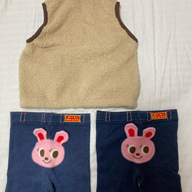 HOT BISCUITS(ホットビスケッツ)のミキハウス　90cm ベスト　パンツ キッズ/ベビー/マタニティのキッズ服女の子用(90cm~)(ジャケット/上着)の商品写真