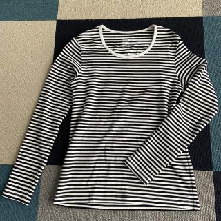 ムジルシリョウヒン(MUJI (無印良品))の無印良品 綿 長袖 ボーダーTシャツ(Tシャツ(長袖/七分))