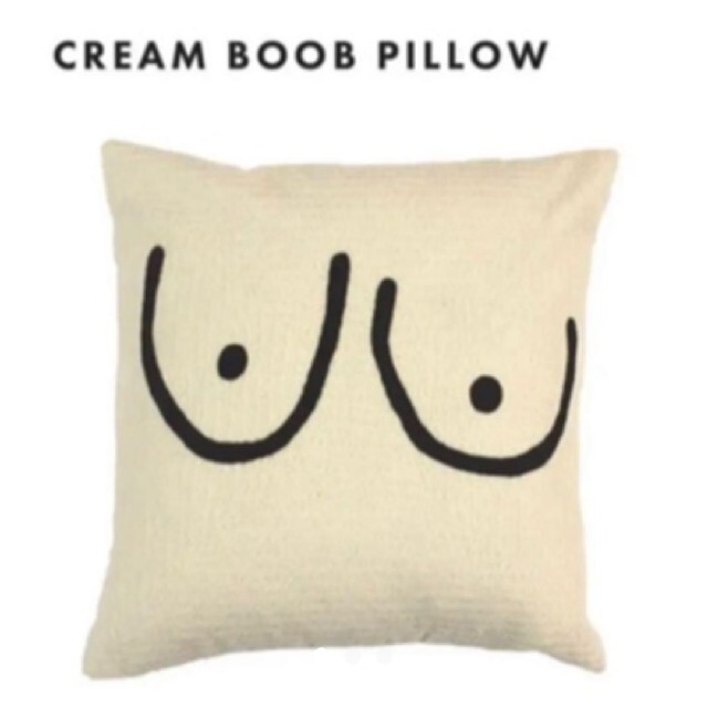 新品cold picnic Boob Pillow Cream クッションカバー