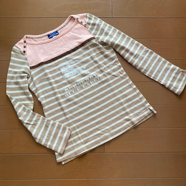 BURBERRY BLUE LABEL(バーバリーブルーレーベル)のバーバリーブルーレーベル ★ 長袖Ｔシャツ 38 / ボーダー レディースのトップス(Tシャツ(長袖/七分))の商品写真