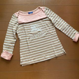 バーバリーブルーレーベル(BURBERRY BLUE LABEL)のバーバリーブルーレーベル ★ 長袖Ｔシャツ 38 / ボーダー(Tシャツ(長袖/七分))