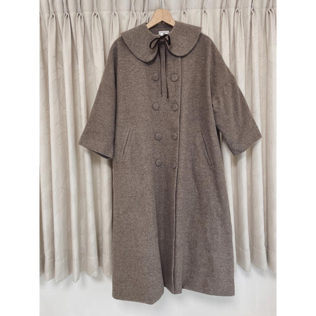 madder madder ribbon collar coat