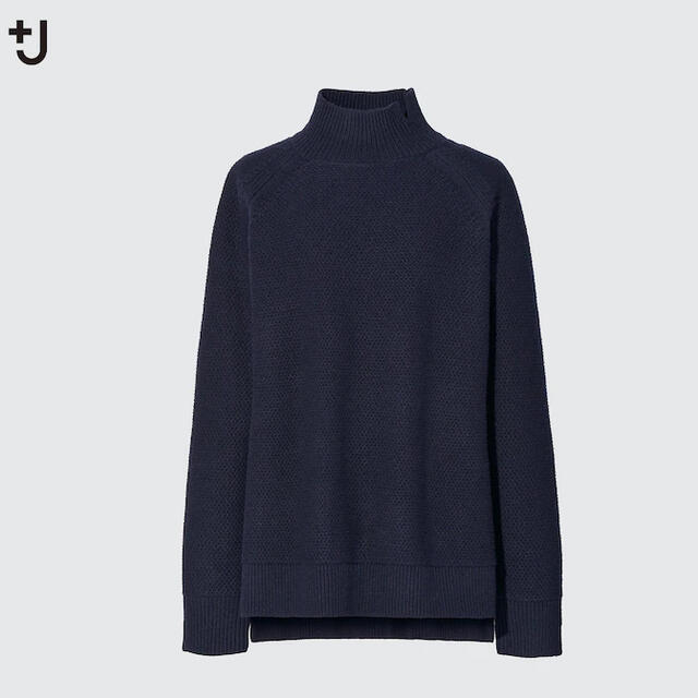 UNIQLO(ユニクロ)のユニクロ+j プレミアムラムケーブルハイネックセーター（長袖） レディースのトップス(ニット/セーター)の商品写真