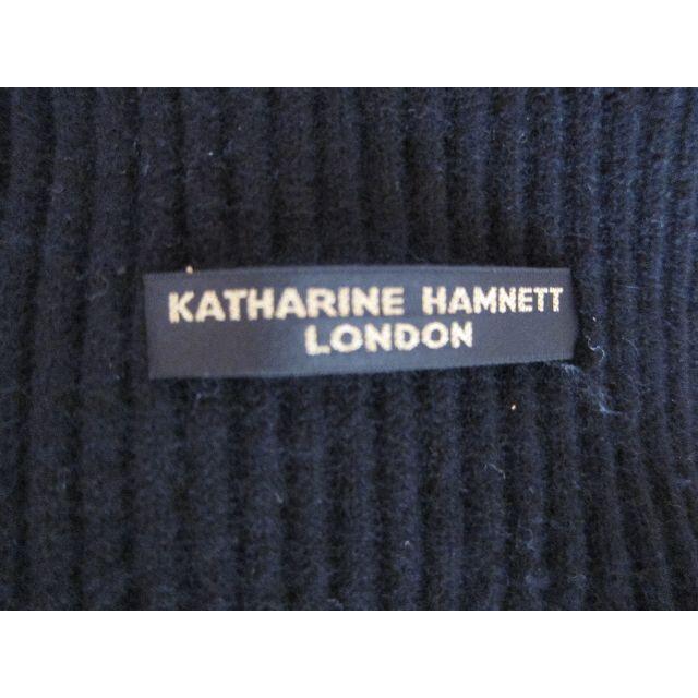 KATHARINE HAMNETT(キャサリンハムネット)のKATHARINE HAMNETT LONDON マフラー黒 メンズのファッション小物(マフラー)の商品写真