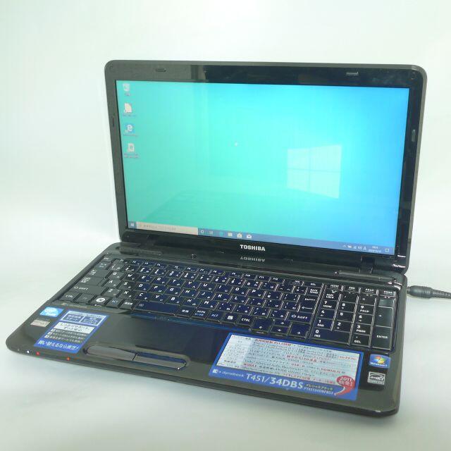 ウイルス対策ノートpc T451/34DBS 4GB 640GB RW 無線