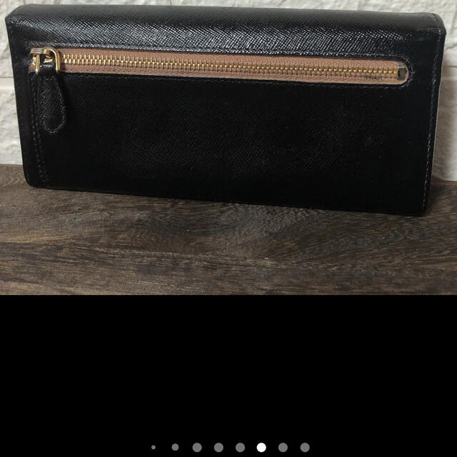 PRADA(プラダ)のPRADA プラダ 　 サフィアーノリボン 　長財布　折りたたみ財布 レディースのファッション小物(財布)の商品写真