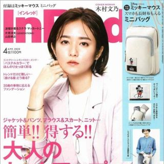 ミッキーマウス(ミッキーマウス)の【付録】雑誌 InRed ミッキーマウス レザー調ショルダーバッグ(ショルダーバッグ)