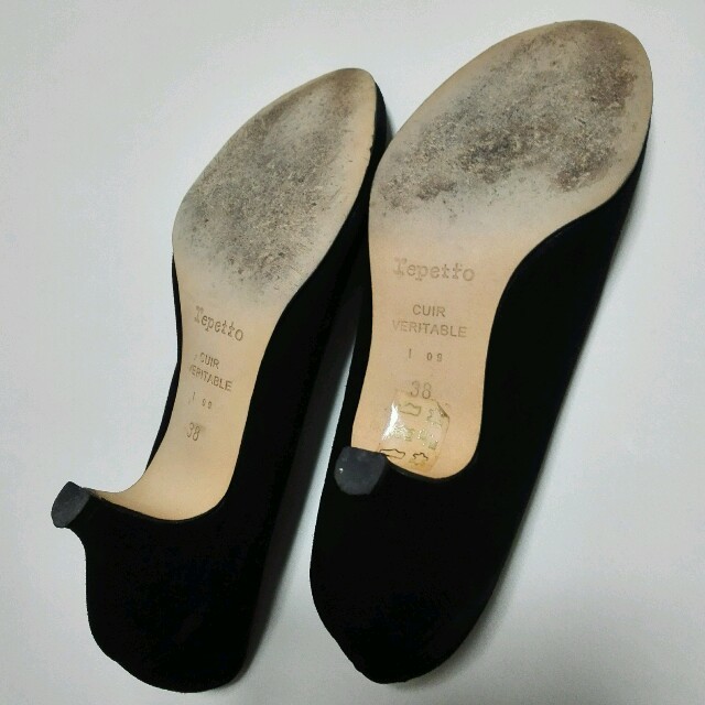 repetto(レペット)のレペットのシンプルパンプス黒5cm ヒール レディースの靴/シューズ(バレエシューズ)の商品写真