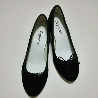 レペット(repetto)のレペットのシンプルパンプス黒5cm ヒール(バレエシューズ)