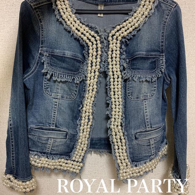 ROYAL PARTY - ロイヤルパーティー♡パールデニムジャケット Gジャンの ...