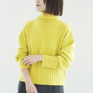 スピックアンドスパン(Spick & Span)のspick&span カラーヤーンフロンダブルニット(ニット/セーター)