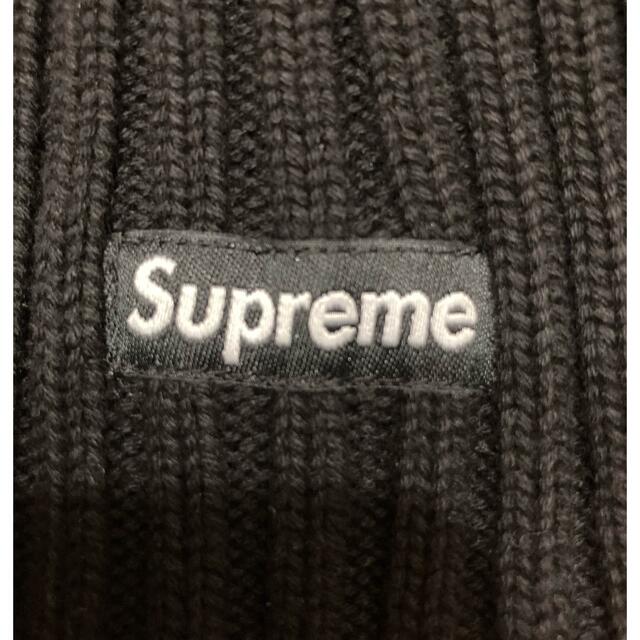supreme ビーニー ニット帽 ブラック 登坂 2