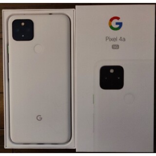 グーグルピクセル(Google Pixel)の【更に値下げ!!】Google Pixel 4a 5G 128GB 白(スマートフォン本体)