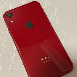 アップル(Apple)のiPhone XR(128GB)PRODUCT RED 本体(スマートフォン本体)