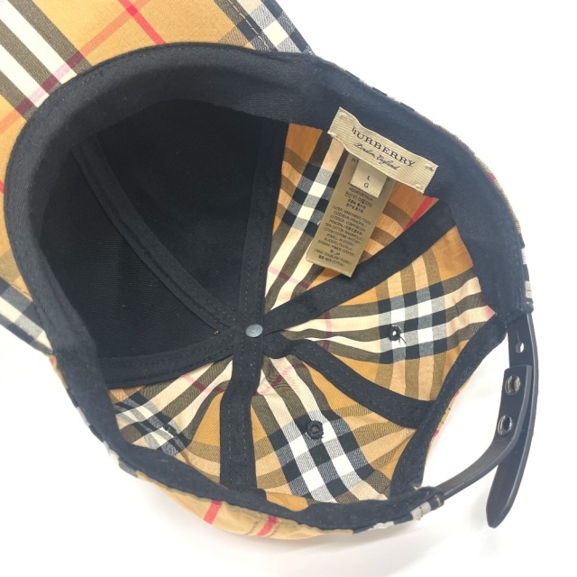 BURBERRY(バーバリー)のBURBERRY バーバリー チェック キャップ 帽子 ベージュ レディースの帽子(その他)の商品写真