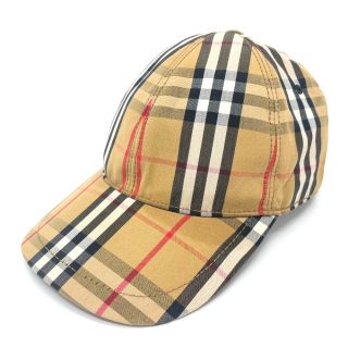 バーバリー(BURBERRY)のBURBERRY バーバリー チェック キャップ 帽子 ベージュ(その他)