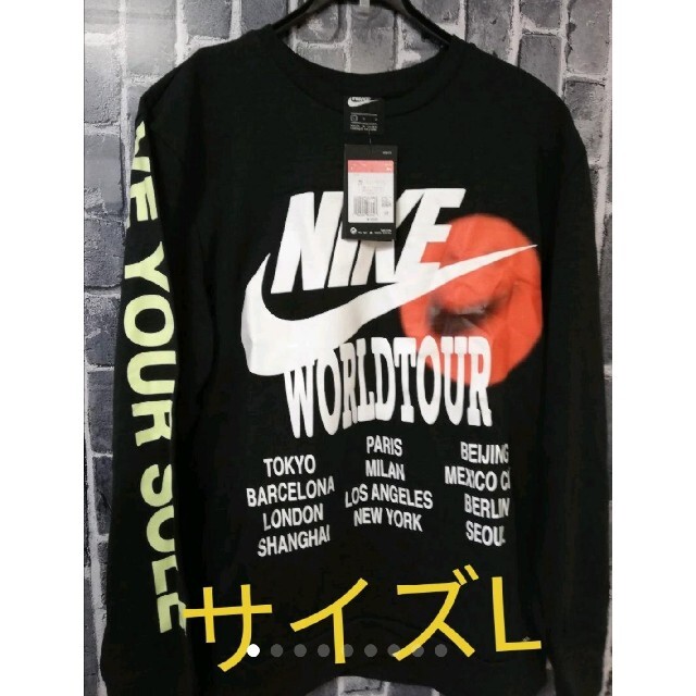 NIKEナイキ、ワールドツアーTシャツ、長袖