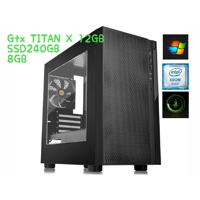 自作PC⑫Ⅲ Gtx TITAN X ゲーミングPC　クリエイティブ スマホ/家電/カメラのPC/タブレット(デスクトップ型PC)の商品写真