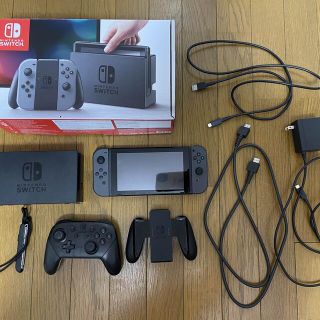 NintendoSwitch 本体 グレー Proコントローラーセット