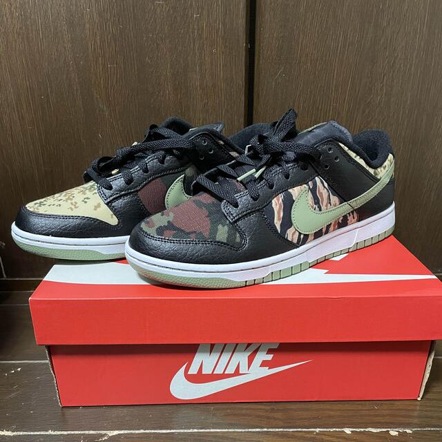 NIKE Dunk Low  Black Multi Camo 28センチ