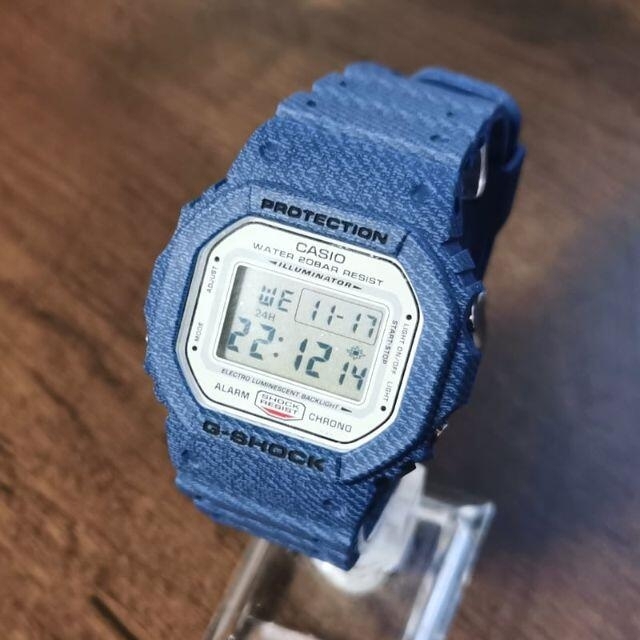 G-SHOCK dw-5600de デニム柄 - 腕時計(デジタル)