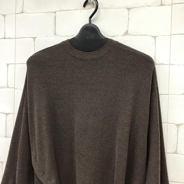 【同梱限定】高級セレクト❤️アシメニットワンピース ブラウン 1