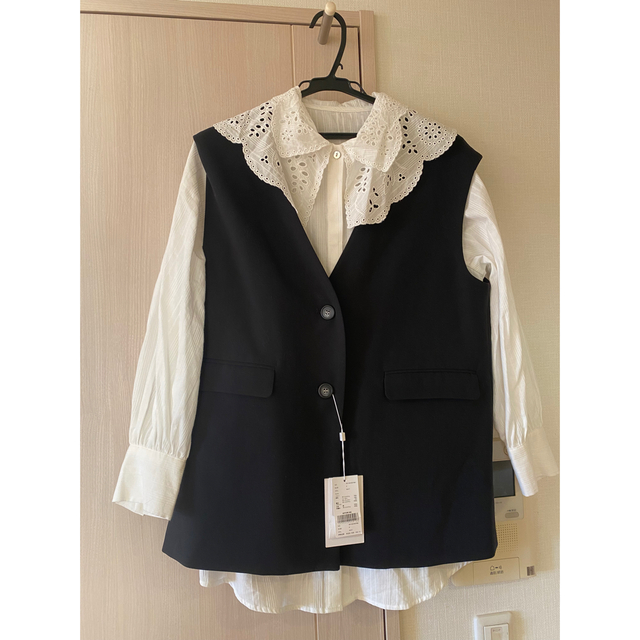 2WAY LADY BLOUSE WITH VEST