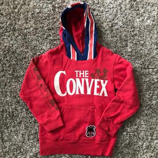 コンベックス(CONVEX)のconvex 赤スウェットパーカー　長袖　110サイズ(Tシャツ/カットソー)