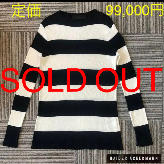 売れ筋ランキングも掲載中! - Ackermann Haider ハイダーアッカーマン 【★安心の定価販売★】 未使用 赤ニット GENTLEMAN ニット/セーター