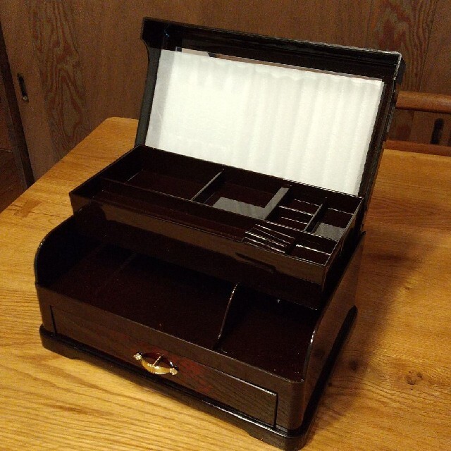 128.【超美品】漆塗り 小箱 引き出し付き文庫 128.【超美品】漆塗り 小箱 引き出し付き文庫