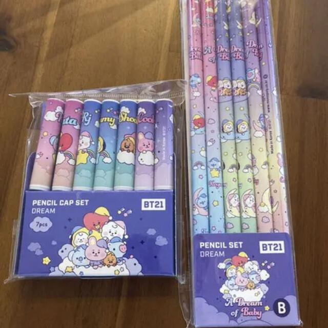 防弾少年団(BTS) - オマケ付き☆新品☆BT21☆ベビー 鉛筆 キャップ