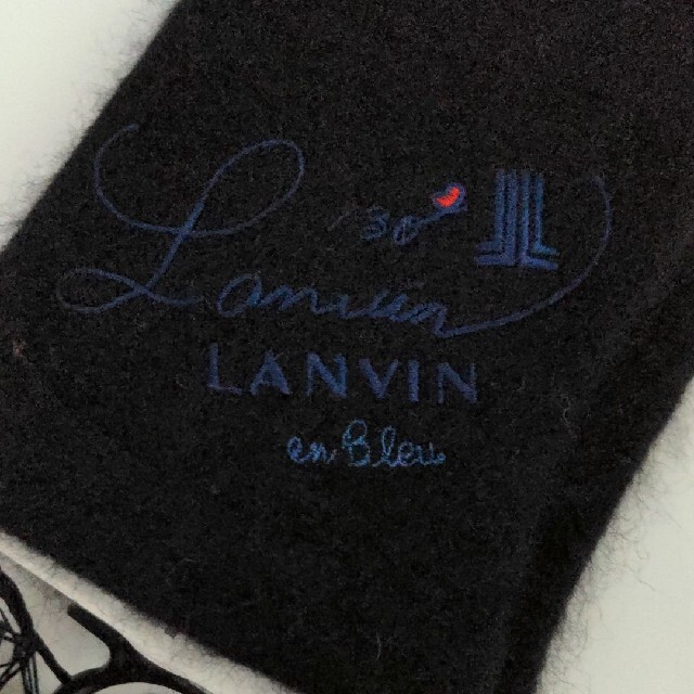 LANVIN en Bleu(ランバンオンブルー)の新品★LANVIN en Bleu　指なし手袋　RACCOON100% レディースのファッション小物(手袋)の商品写真