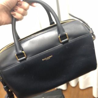 SAINT LAURENT サンローラン バッグ ベイビーダッフル ネイビー