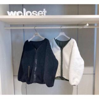 ダブルクローゼット(w closet)のw closet 2way ボア キルティング ブルゾン アウター(ブルゾン)